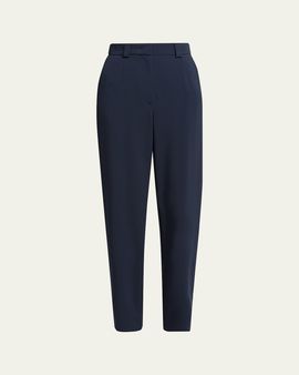 Giorgio Armani Tapered Stretch Viscose Trousers