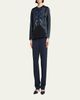 Giorgio Armani Tapered Stretch Viscose Trousers - 2