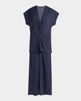 Giorgio Armani Tiered Soft Silk Gown