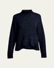 Giorgio Armani Turtleneck Cashmere-Silk Boucle Sweater - 1