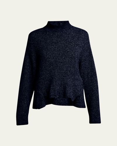 Giorgio Armani Turtleneck Cashmere-Silk Boucle Sweater