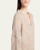 Giorgio Armani V-Neck Wool Cashmere Open-Knit Sweater - 5