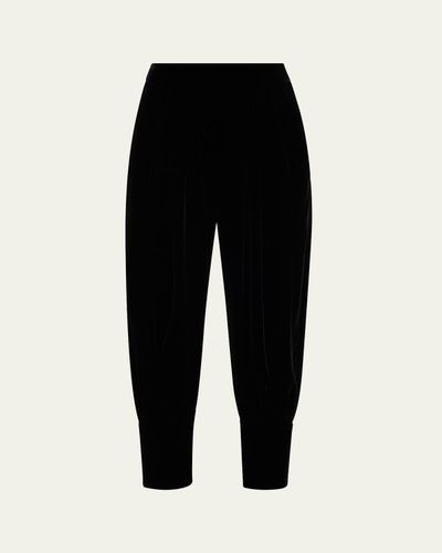 Giorgio Armani Virgin Wool Barrel-Leg Trousers