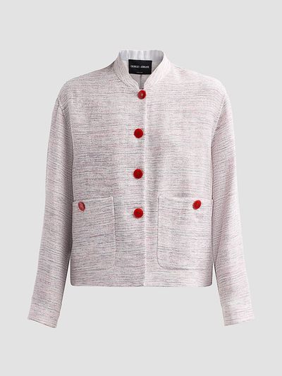 Giorgio Armani Women's Caban Heatherd Jacket
