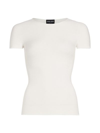 Giorgio Armani Women's Cap-Sleeve Knit Tee