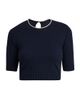 Giorgio Armani Women's Cashmere Contrast Neck Sweater - 1