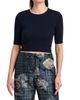 Giorgio Armani Women's Cashmere Contrast Neck Sweater - 3