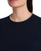 Giorgio Armani Women's Cashmere Contrast Neck Sweater - 6