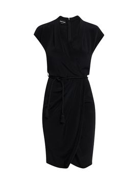 Giorgio Armani Women's Draped Belted Wrap-Style Cocktail Dress
