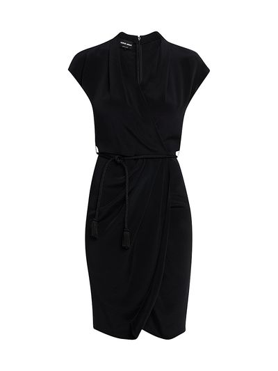 Giorgio Armani Women's Draped Belted Wrap-Style Cocktail Dress