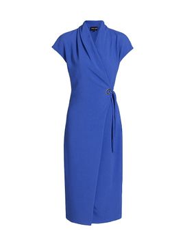 Giorgio Armani Women's Draped Wrap Midi-Dress