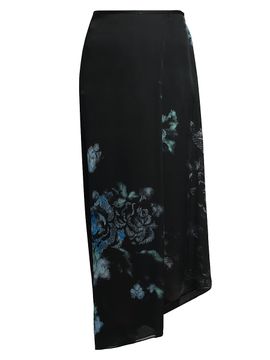 Giorgio Armani Women's Floral Silk Asymmetric Maxi Skirt