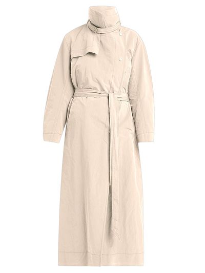 Giorgio Armani Women's High-Neck Belted Trench Coat