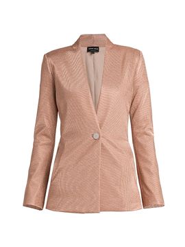 Giorgio Armani Women's Metallic Bonded Jersey Blazer