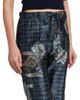 Giorgio Armani Women's Plaid Floral Tapered Trousers - 6