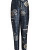 Giorgio Armani Women's Plaid Floral Tapered Trousers - 7