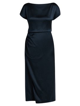 Giorgio Armani Women's Satin Draped Midi-Dress