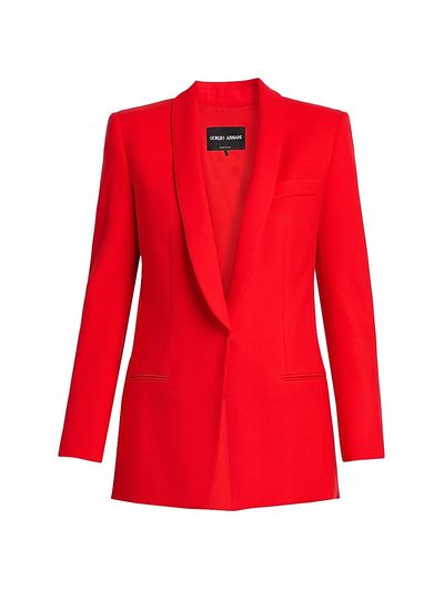 Giorgio Armani Women's Shawl Lapel Virgin Wool Blazer