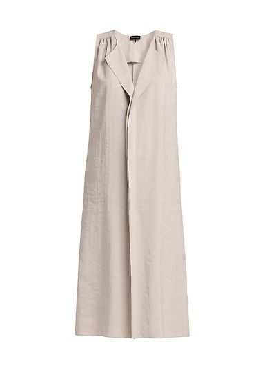 Giorgio Armani Women's Silk-Blend Center-Seam Midi-Dress