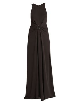 Giorgio Armani Women's Silk O-Ring Maxi Dress