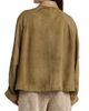 Giorgio Armani Women's Suede Leather-Trimmed Jacket - 5