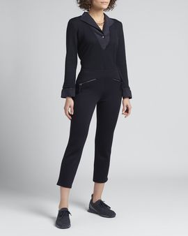 Giorgio Armani Wool Trompe L'oeil V-Neck Top