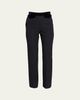 Giorgio Armani Wool Tuxedo Pants with Velvet Details - 1