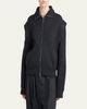 Giorgio Armani Zip-Front Knit Blouson Jacket - 4