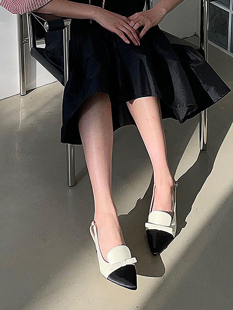 GISELLINA KATHRINE SLINGBACK PUMPS [IVORY]