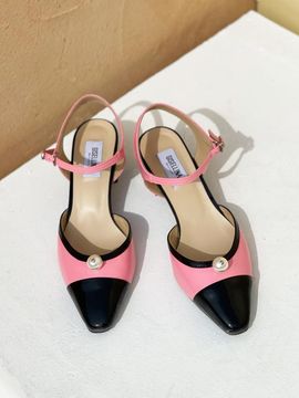 GISELLINA PURE SLINGBACK PUMPS [WHITE/PINK]