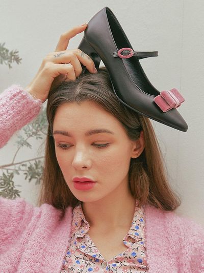 GISELLINA ROSE REVON MERRYJANE PUMPS [PINK]