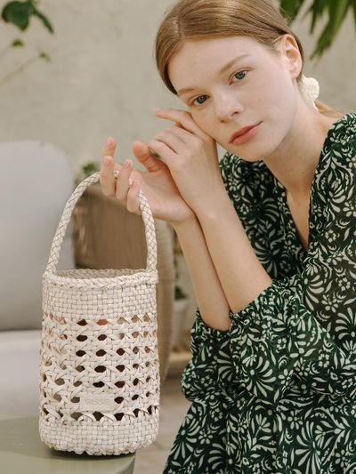GISSE Basket weaving Bag GBW-0015_2 colors