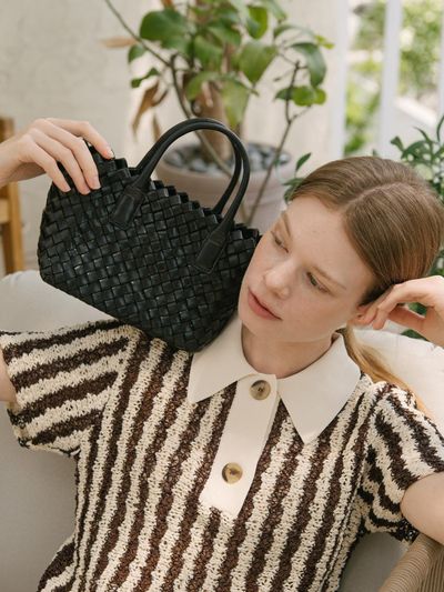 GISSE Mini weaving tote bag GBW-0012