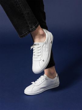 GISSE Natural Leather Handcrafted Sneakers (GIS-43255)