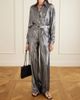 GIULIVA HERITAGE The Elsa pleated lamé wide-leg pants - 2