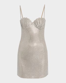 GIUSEPPE DI MORABITO Act II: The Fall Of Icarus Crystal Hotfix Mini Dress