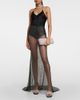 Giuseppe di Morabito Giuseppe di Morabito Crystal-embellished mesh maxi skirt - 2