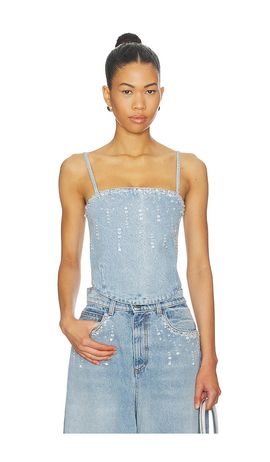 giuseppe di morabito womens denim mini dress blue Georgina Denim Mini Dress