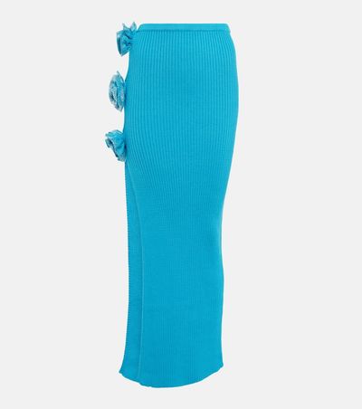 Giuseppe di Morabito Giuseppe di Morabito Embellished ribbed-knit midi skirt