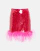 Giuseppe di Morabito Giuseppe di Morabito Sequined feather-trimmed miniskirt - 1