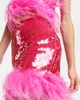Giuseppe di Morabito Giuseppe di Morabito Sequined feather-trimmed miniskirt - 4