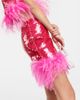 Giuseppe di Morabito Giuseppe di Morabito Sequined feather-trimmed miniskirt - 5