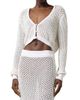 Giuseppe Di Morabito Women's Act II: The Fall Of Icarus Maglia Imitation Pearl Crop Knit Cardigan - 5