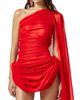 Giuseppe Di Morabito Women's Act II: The Fall Of Icarus Silk Gathered One-Shoulder Minidress - 4