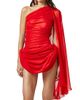 Giuseppe Di Morabito Women's Act II: The Fall Of Icarus Silk Gathered One-Shoulder Minidress - 5