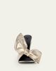 Givenchy 95mm Crinkled Metallic Leather Bow Mules - 4