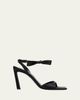 Givenchy 95mm Naked Satin Ankle-Strap Sandals - 1