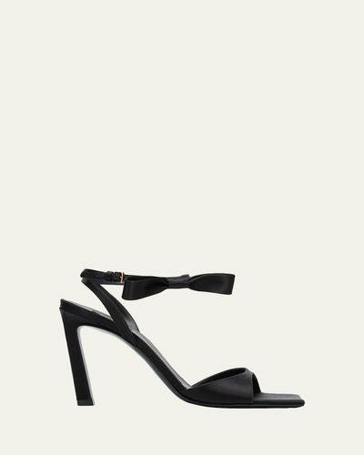 Givenchy 95mm Naked Satin Ankle-Strap Sandals