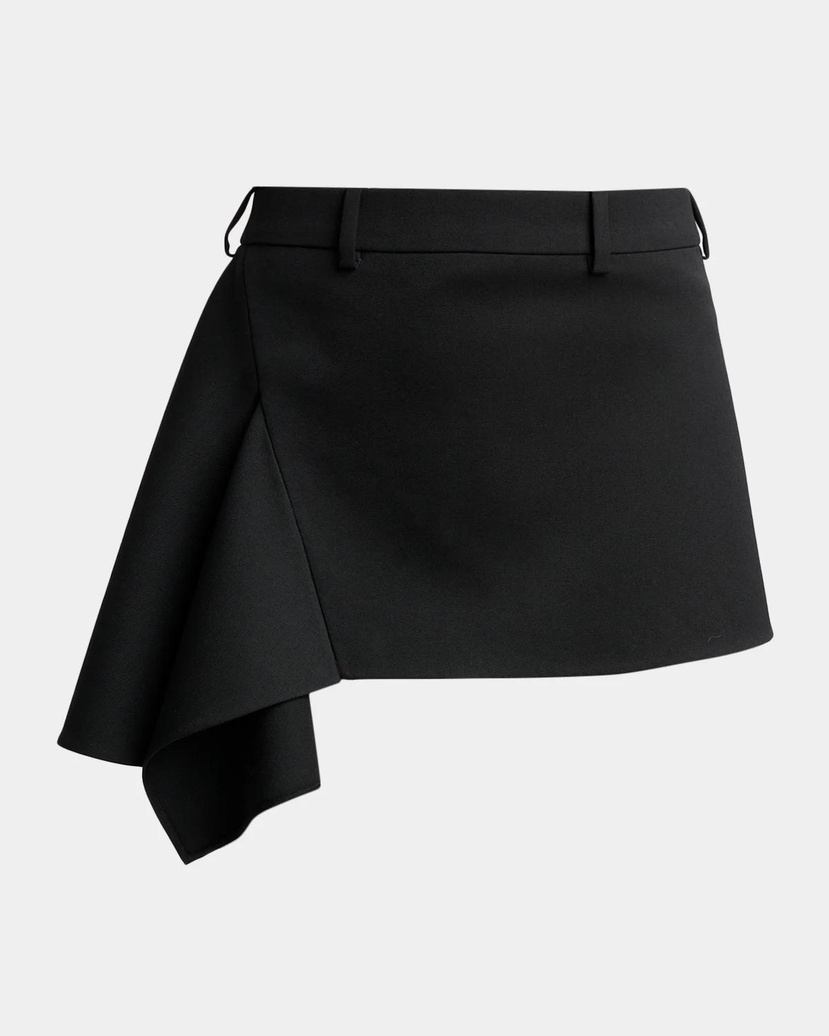 Givenchy Asymmetric Slashed Mini Skirt