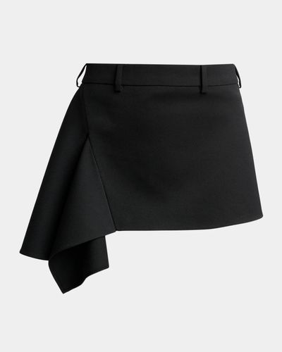 Givenchy Asymmetric Slashed Mini Skirt